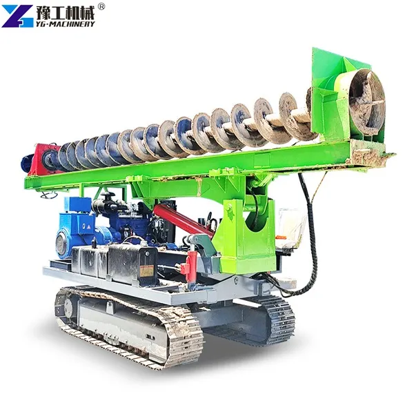 แท่นขุดเจาะแผงเซลล์แสงอาทิตย์พร้อมสว่าน